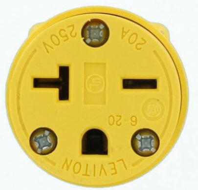 Raccordement spécial - Location d’électricité - Prise 20A  125/250V